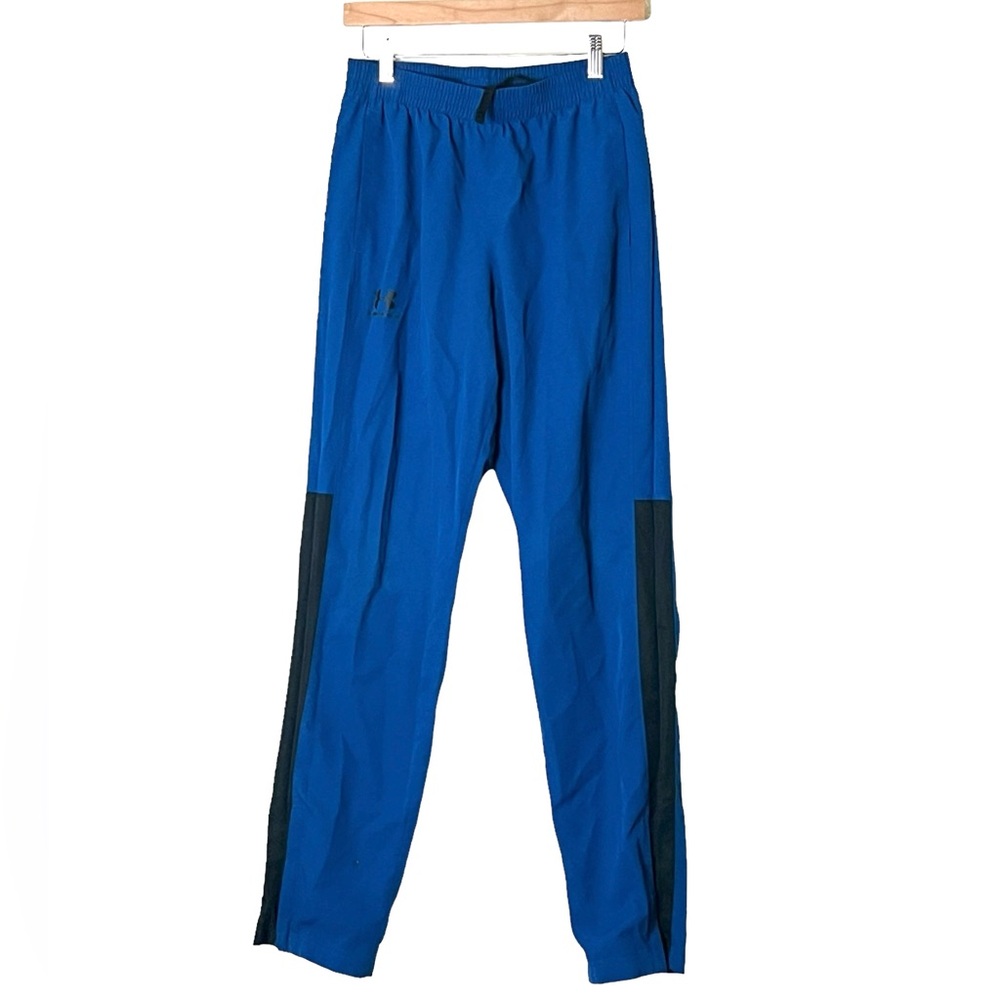 Under Armour | Blue loose fit athletic track pants youth size small